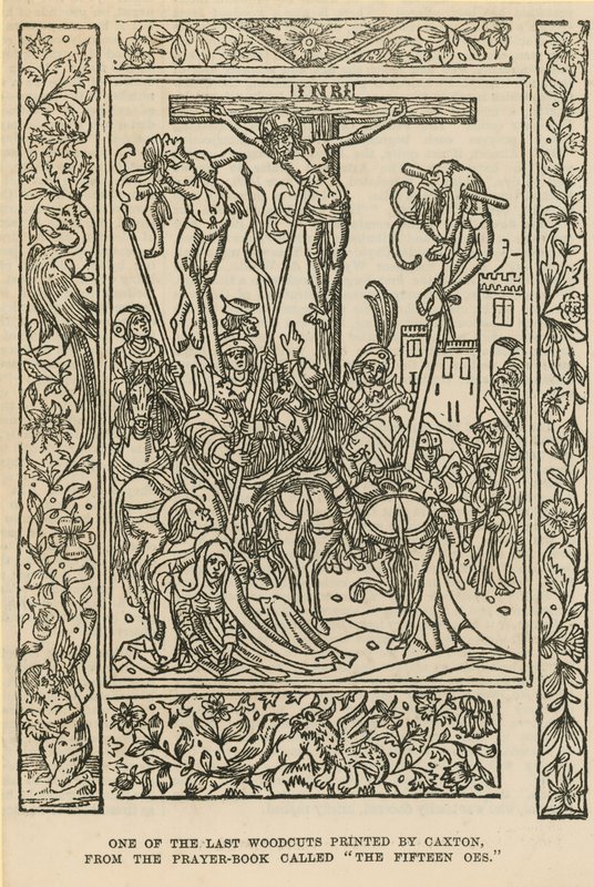 Einer der letzten von Caxton gedruckten Holzschnitte von English School
