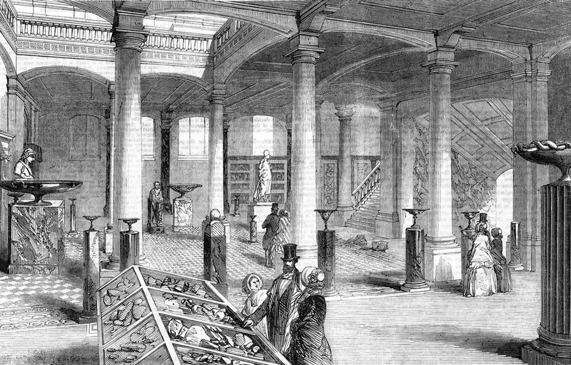 Eröffnung des Museums für praktische Geologie, Jermyn Street, London - die große Halle von English School