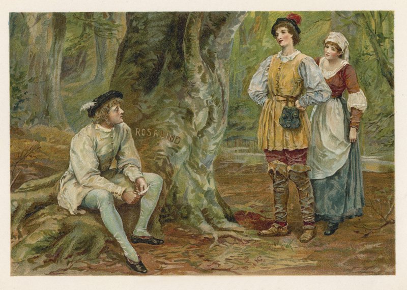 Orlando und Rosalind in Wie es euch gefällt von English School