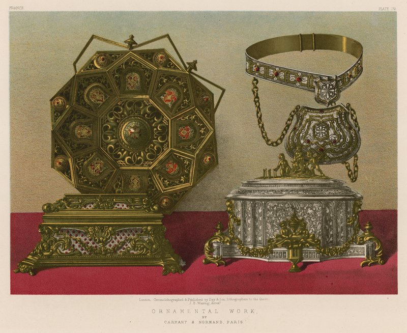 Zierarbeiten von Carmant und Normand, Paris von English School