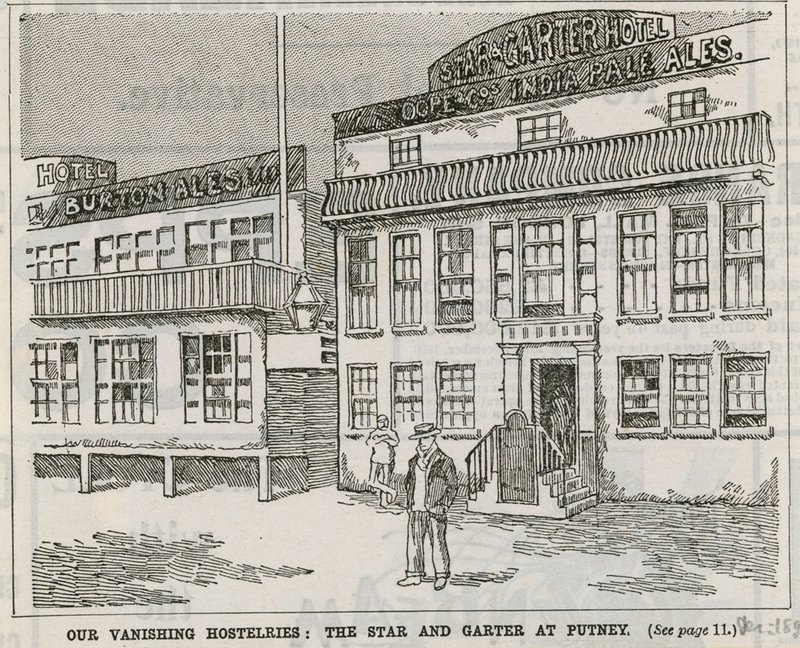 Unsere verschwindenden Herbergen: The Star and Garter in Putney von English School