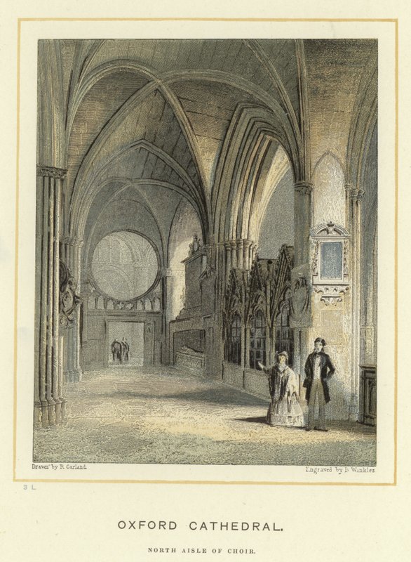 Oxford Kathedrale, Nordschiff des Chors von English School