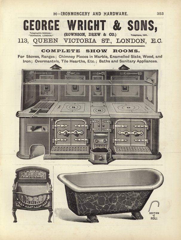 Seite aus dem Kompendium der Architekten, Vermesser und Ingenieure 1892 von English School