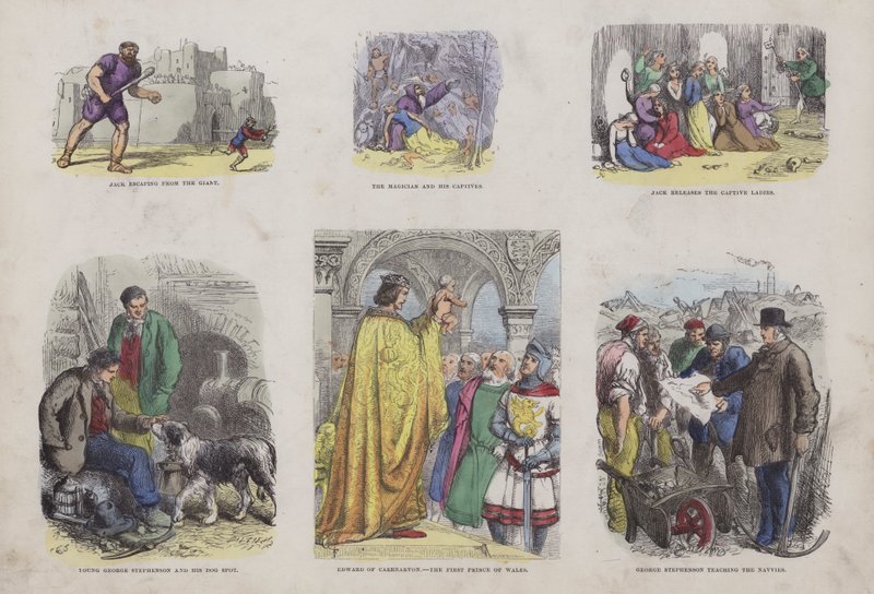Seite aus dem Attraktiven Bilderbuch von English School