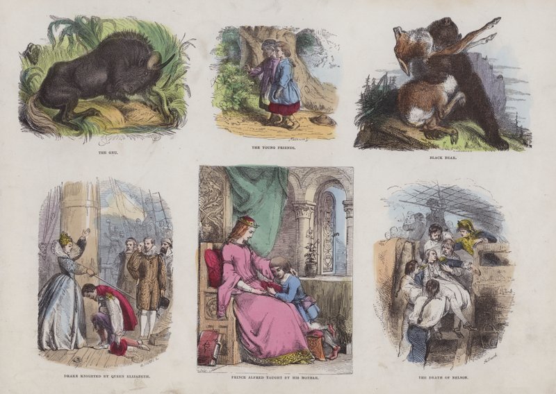 Seite aus dem attraktiven Bilderbuch von English School