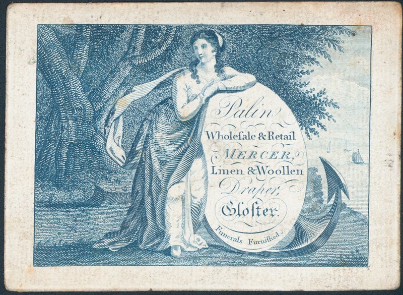 Palin, Groß- und Einzelhändler für Textilien, Visitenkarte von English School