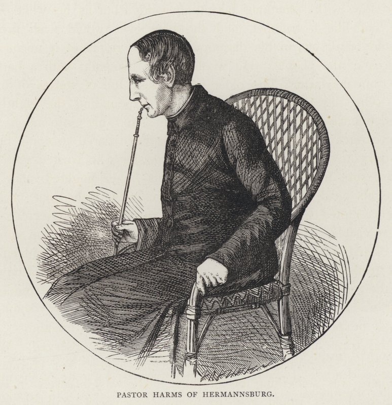 Pastor Harms von Hermannsburg (Gravur) von English School