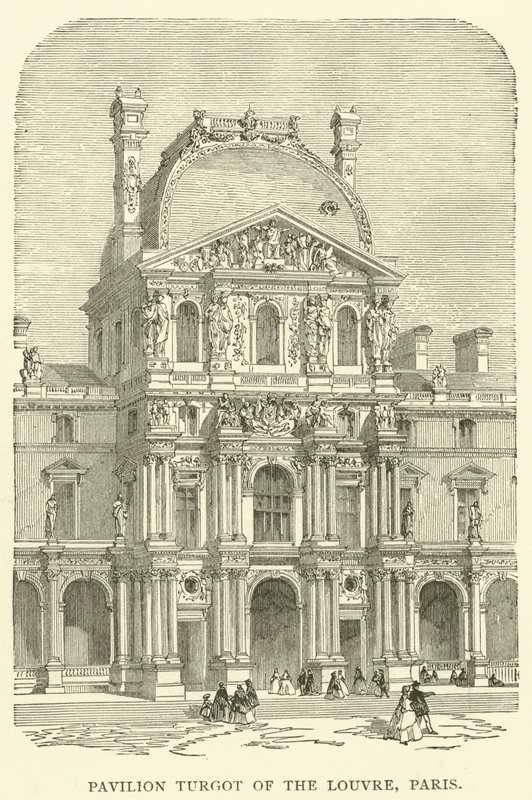Pavillon Turgot des Louvre, Paris von English School
