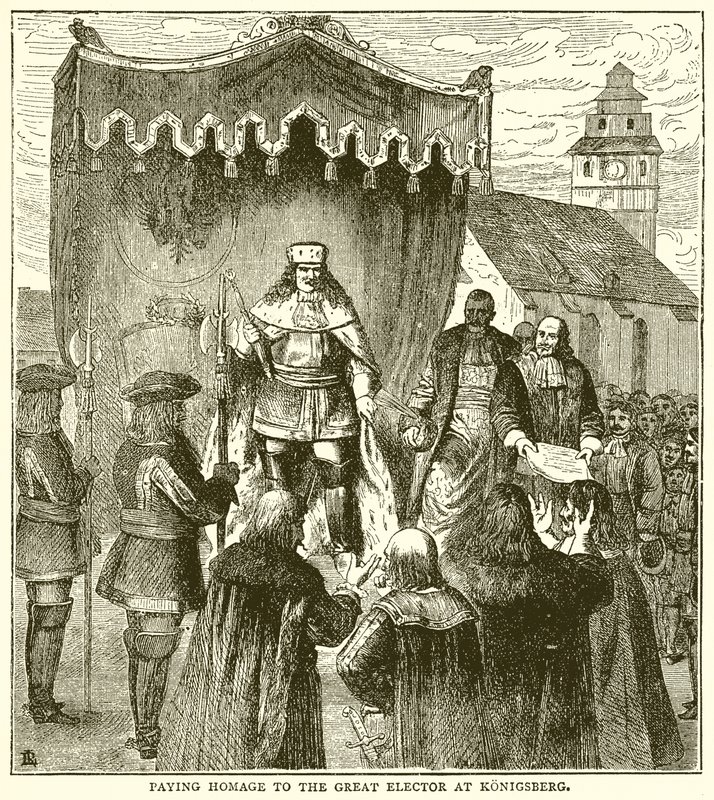 Huldigung an den Großen Kurfürsten in Königsberg von English School
