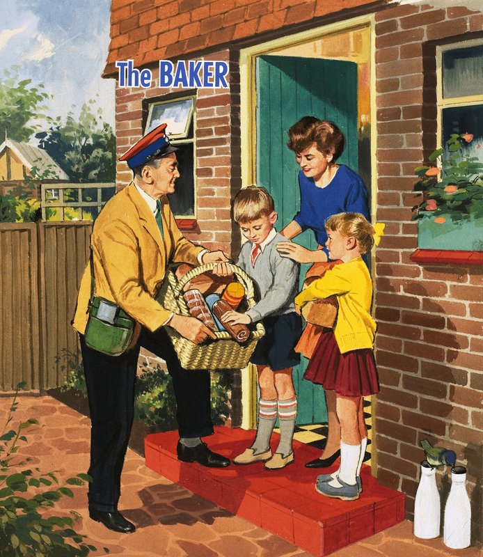 Menschen, die Sie sehen: Der Bäcker von English School