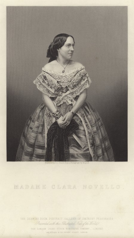 Porträt von Clara Novello von English School