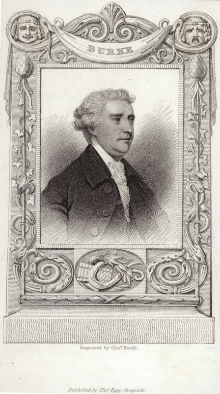 Porträt von Edmund Burke von English School