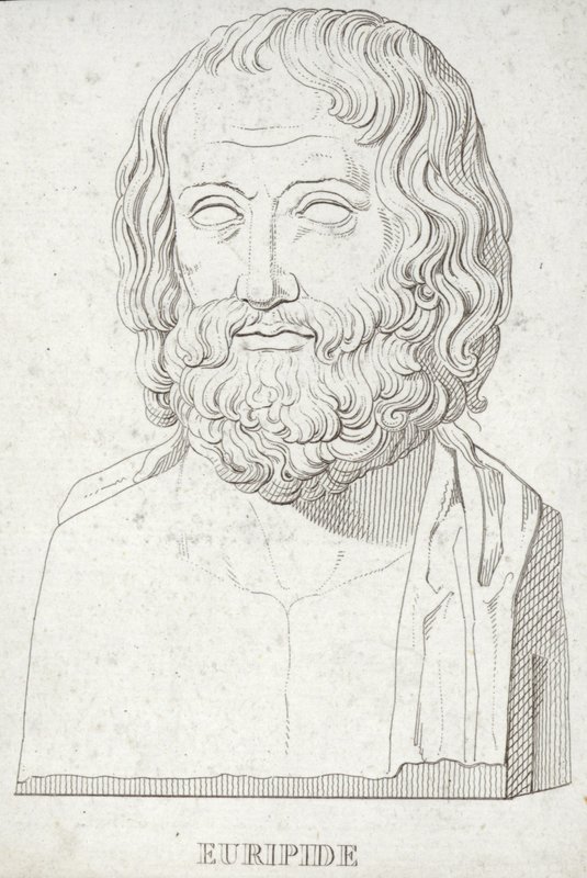 Porträt von Euripides von English School