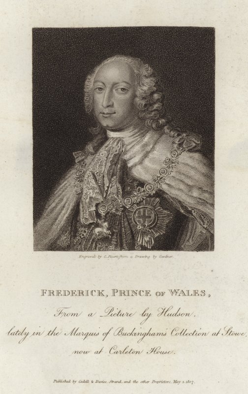 Porträt von Friedrich Ludwig, Prinz von Wales von English School