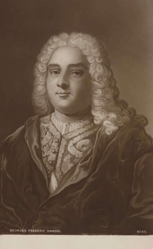 Porträt von Georg Friedrich Händel von English School