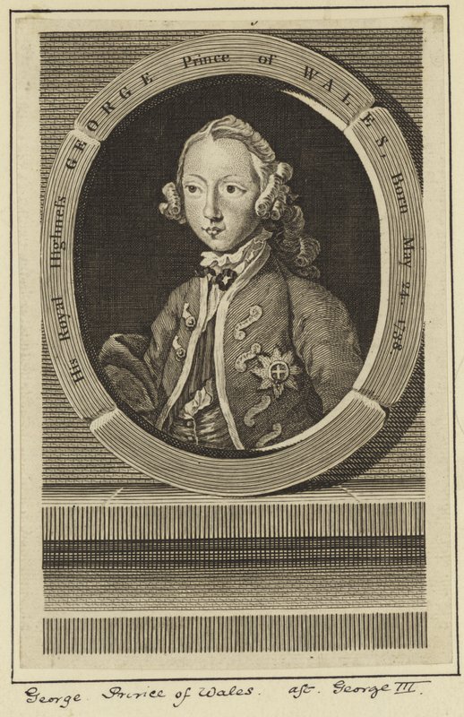 Porträt von George, Prinz von Wales von English School