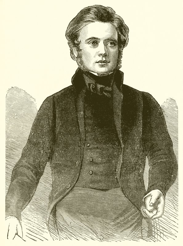 Porträt von John Bright im Jahr 1843 von English School
