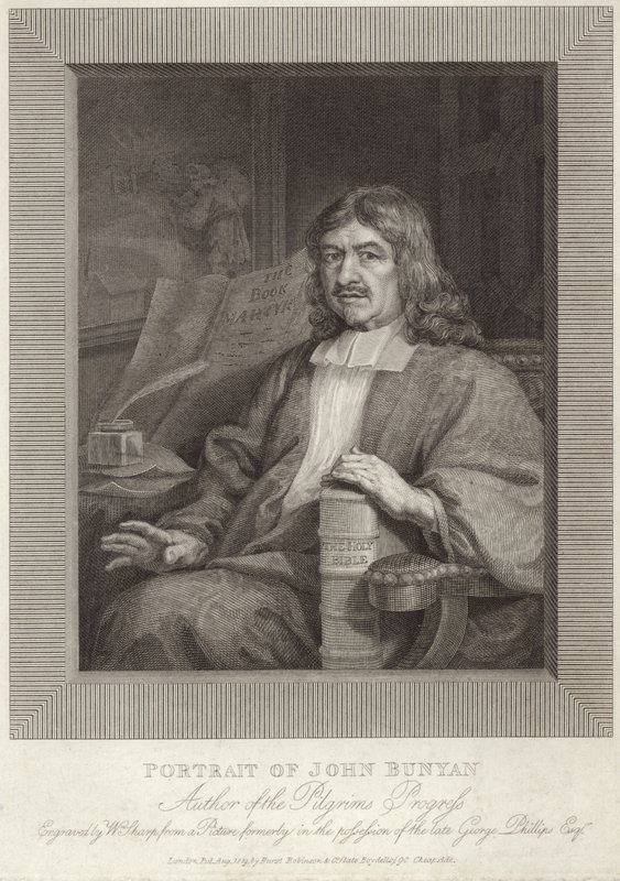 Porträt von John Bunyan von English School
