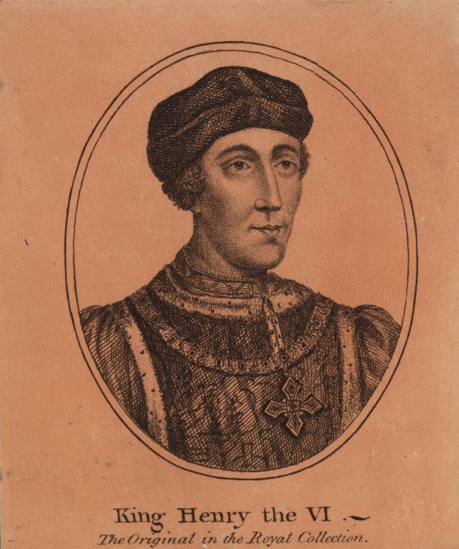 Porträt von König Heinrich VI. von England von English School