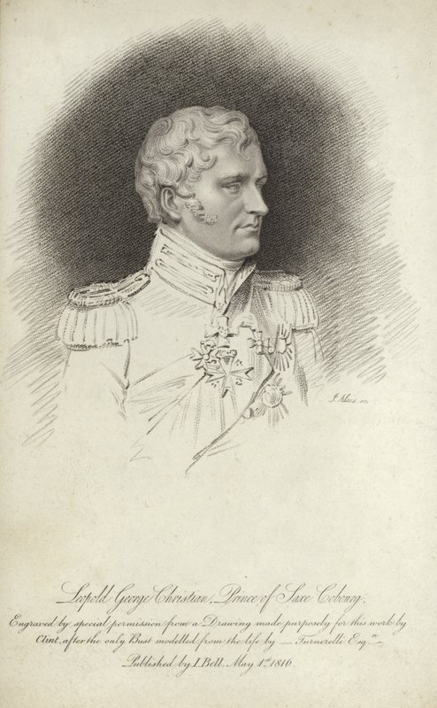 Porträt von König Leopold I. von Belgien von English School