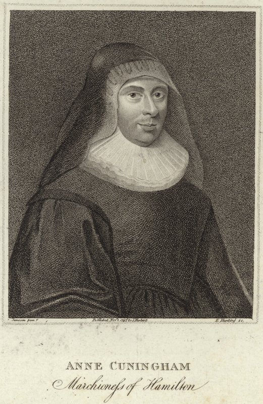 Porträt von Lady Ann Cunningham, Marchioness von Hamilton von English School