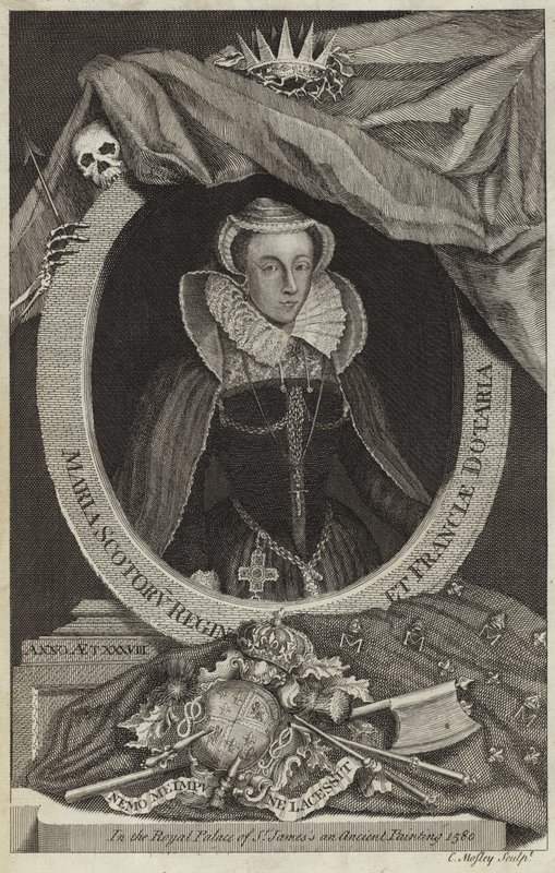 Porträt von Maria Stuart, Königin von Schottland von English School