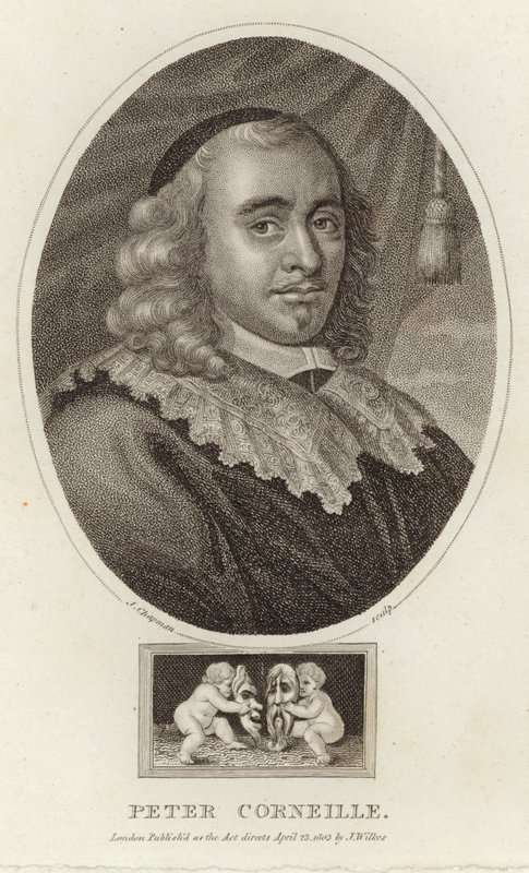 Porträt von Pierre Corneille von English School