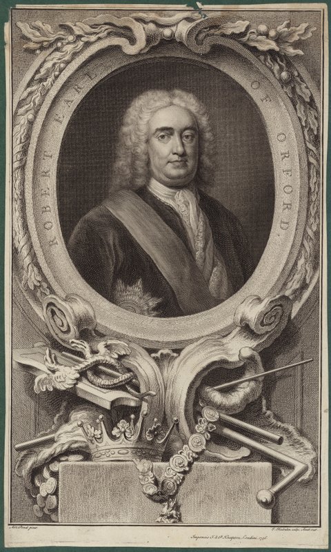 Porträt von Robert Walpole, Earl of Orford von English School