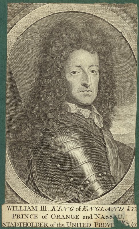 Porträt von Wilhelm III., Prinz von Oranien von English School