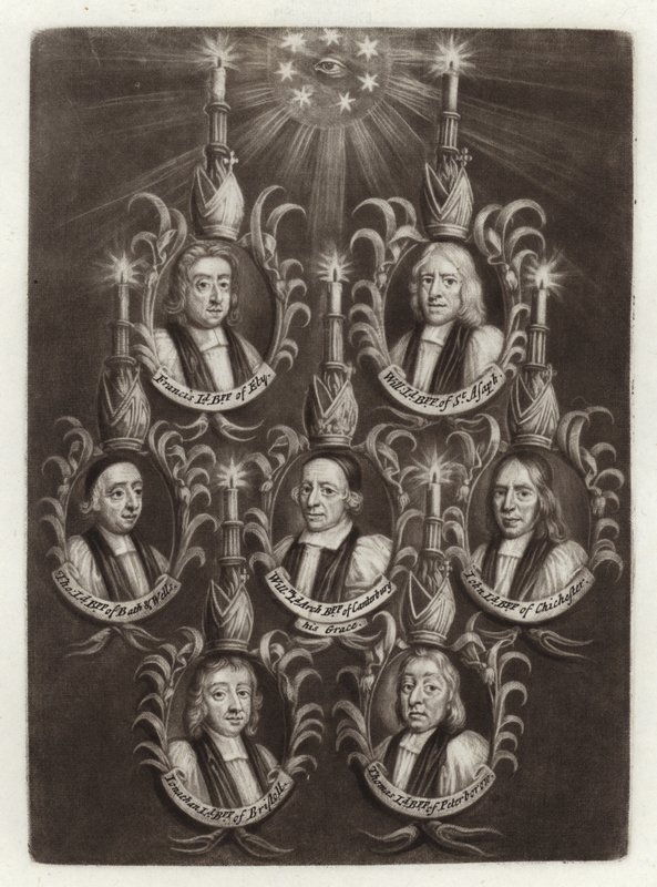 Porträt der Sieben Bischöfe von English School