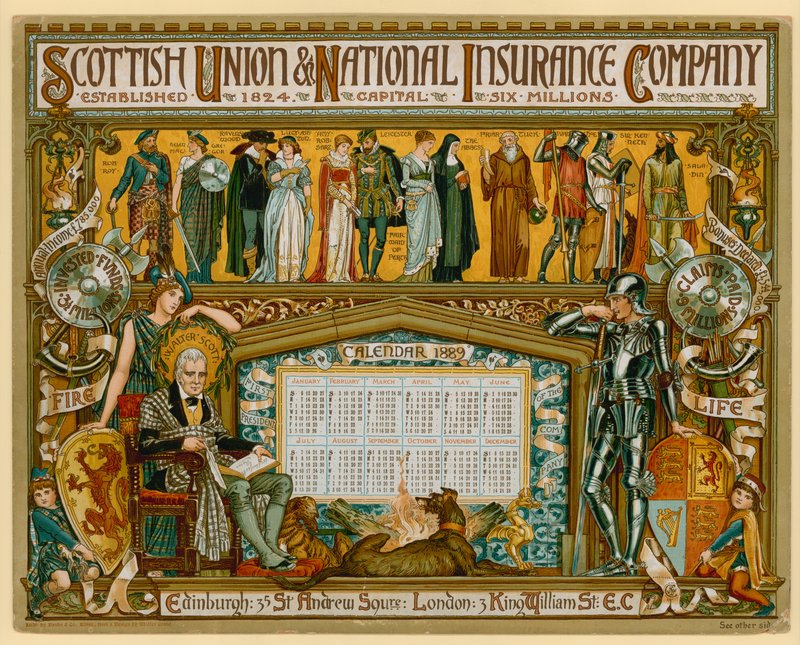 Plakat für Scottish Union & National Insurance Company von English School