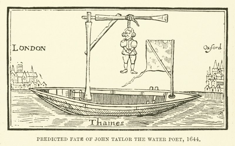 Vorhergesagtes Schicksal von John Taylor, dem Wasserpoeten von English School