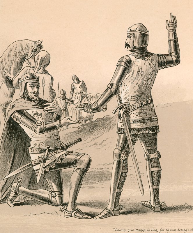 Prinz Edward, der Schwarze Prinz, und Don Pedro von English School