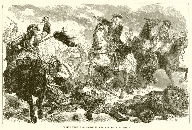 Prinz Eugen von Savoyen bei der Einnahme von Belgrad von English School