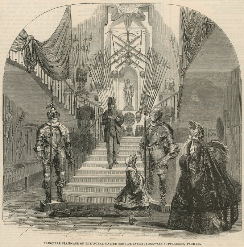 Haupttreppe der Royal United Service Institution von English School