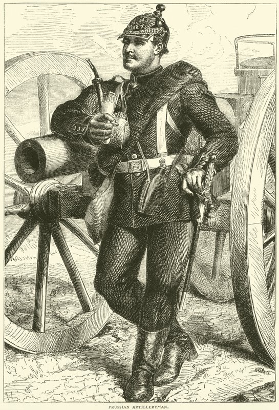 Preußischer Artillerist, Oktober 1870 von English School