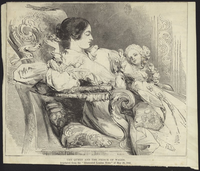 Königin Victoria und der Prinz von Wales von English School