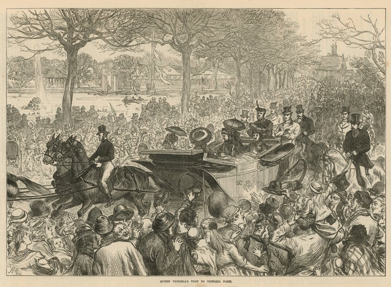 Königin Victorias Besuch im Victoria Park von English School