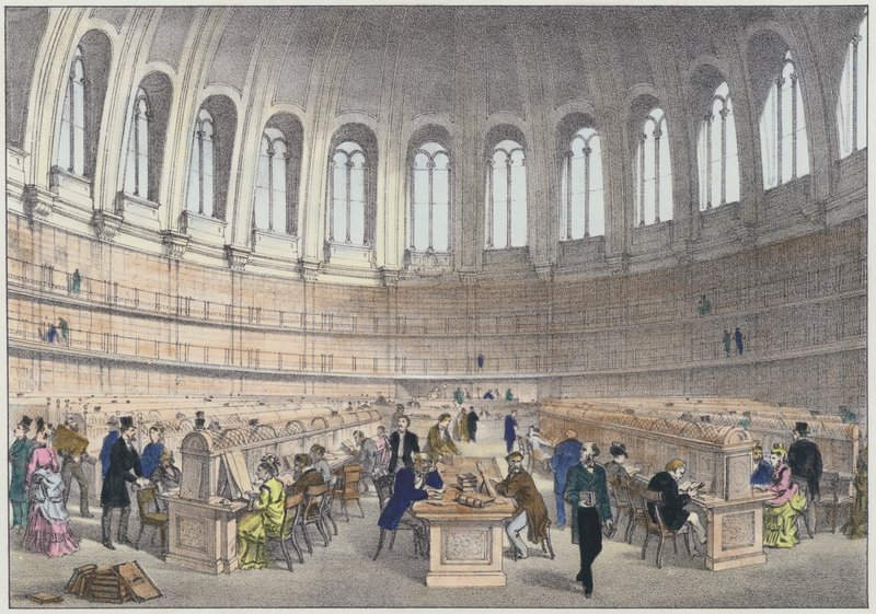 Lesesaal im British Museum, London von English School
