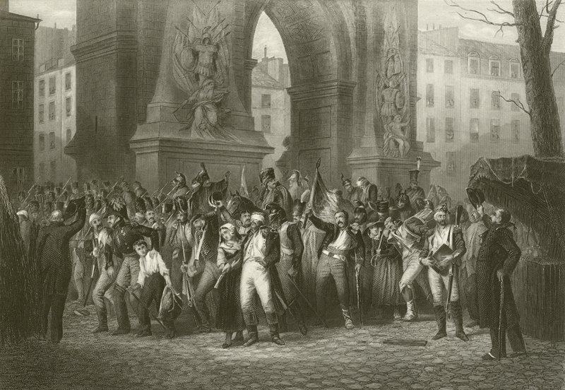 Rückkehr der französischen Armee aus Moskau von English School
