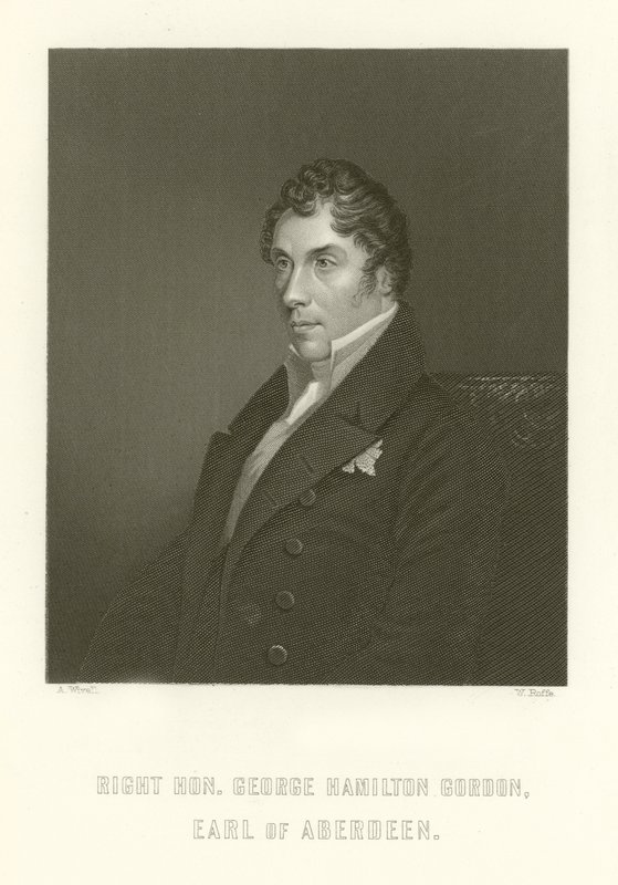 Rechter Ehrenwerter George Hamilton Gordon, Earl of Aberdeen von English School