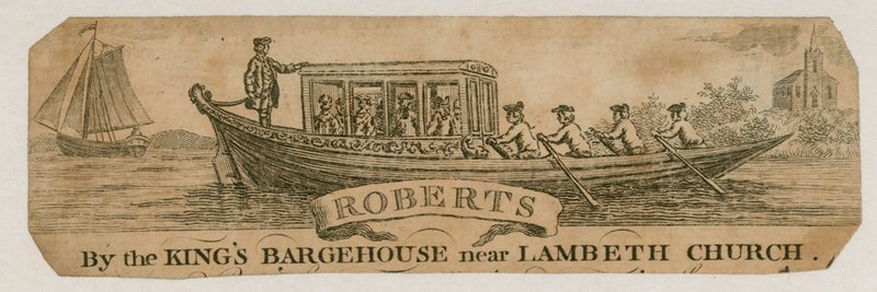Roberts, bei der Königlichen Bargehouse nahe der Lambeth Kirche von English School