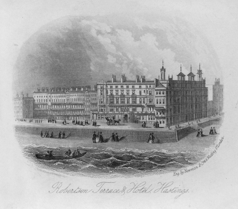 Robertson Terrace und Hotel, Hastings von English School