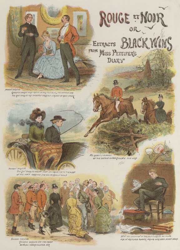 Rouge et Noir, oder Schwarz gewinnt, Auszüge aus Miss Pettifers Tagebuch von English School