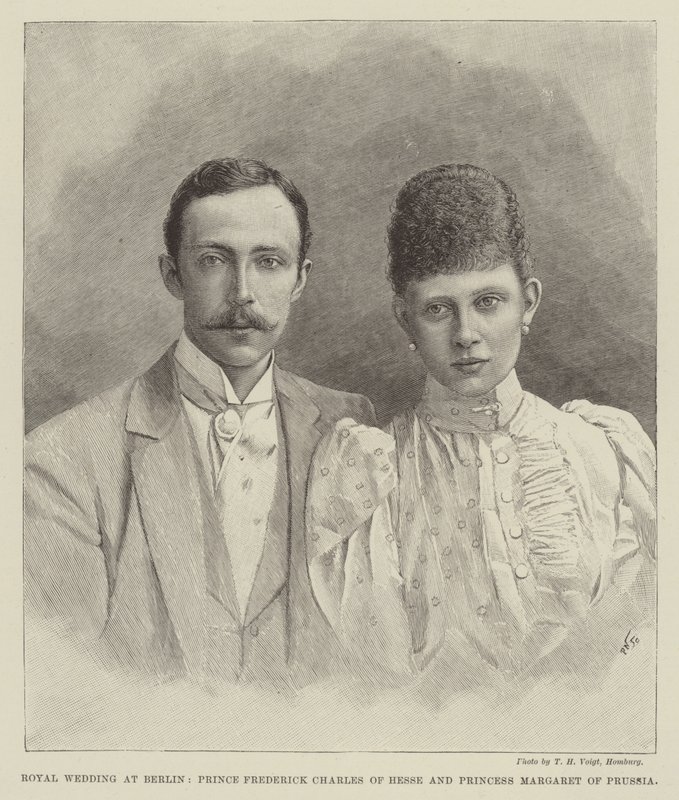 Königliche Hochzeit in Berlin, Prinz Friedrich Karl von Hessen und Prinzessin Margarete von Preußen von English School