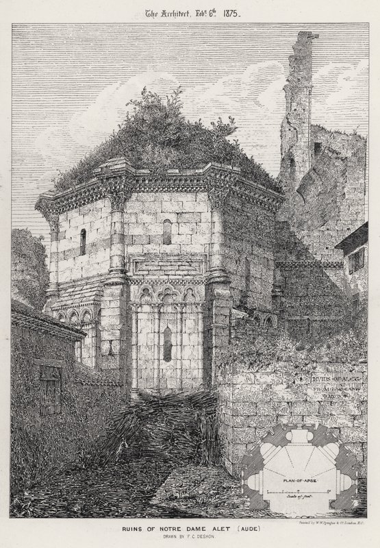 Ruinen von Notre Dame Alet, Aude von English School