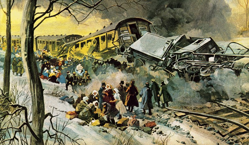 Russisches Eisenbahnunglück von English School