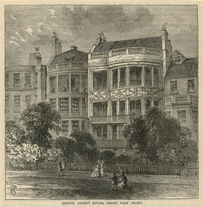 Samuel Rogers Haus, Green Park Vorderseite von English School