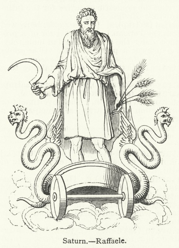 Saturn (Gravur) von English School