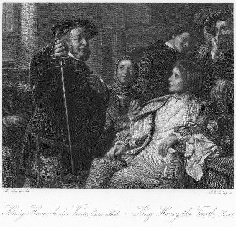 Szene aus König Heinrich IV. Teil I von English School